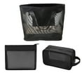thumbnail image 1 of Chmadoxn Mesh Makeup Bags Mesh Cosmetic Bag Portable Travel Organizing Zipper Pouch Toiletries Makeup Pouches for Home Office Travel Accessories (Black/3pc), 1 of 9