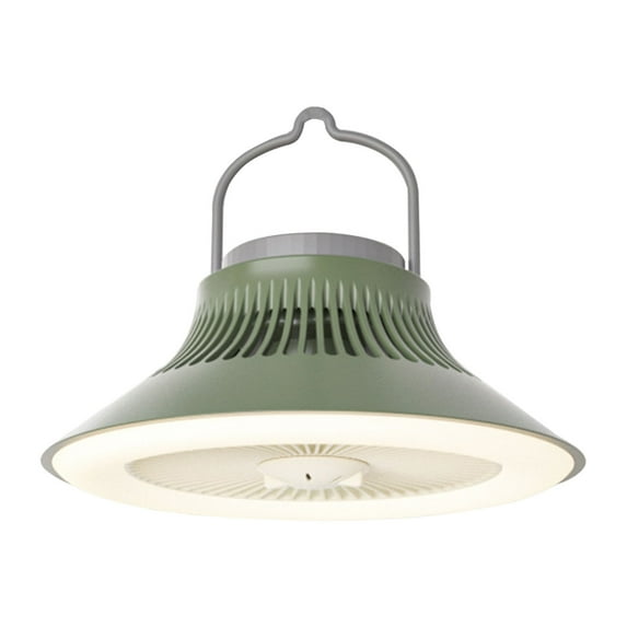 Chmadoxn Outdoor Fan Light - Portable Camping Tent Small Ceiling Fan with Chandelier, USB Multi-Function Fan Light