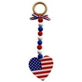 thumbnail image 1 of Chmadoxn Patriotic Flag Ornaments Memorial Day Independence Day Labor Day Veterans Day Decorations for Home Party Christmas Tree Decor, Blue Red and Silver, 1 of 1