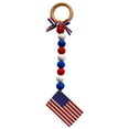 thumbnail image 1 of Chmadoxn Patriotic Flag Ornaments Memorial Day Independence Day Labor Day Veterans Day Decorations for Home Party Christmas Tree Decor, Blue Red and Silver, 1 of 1