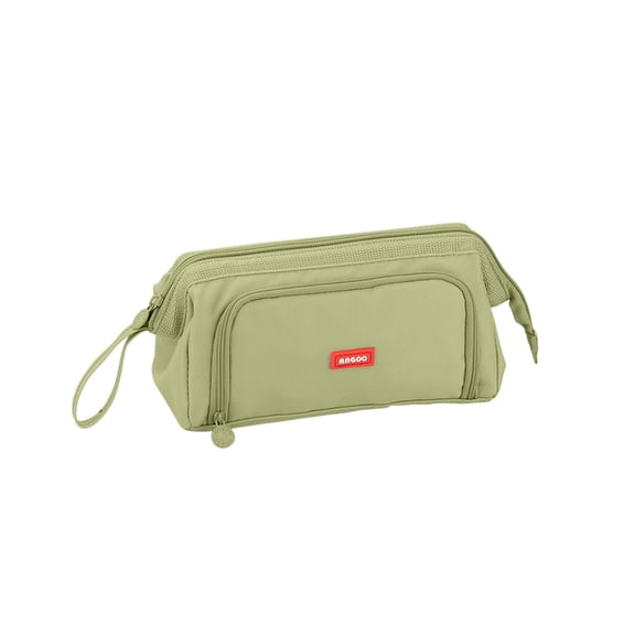 Chmadoxn Pencil Case, Large Capacity Double Layer Canvas Pencil Case, Multifunctional Portable Stationery Case, Minimalist Student Pencil Pouch