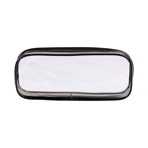 Chmadoxn Pencil Case, Transparent Student Stationery Zippered Pencil Case, Portable Toiletries and Makeup Storage Bag