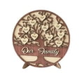 thumbnail image 1 of Chmadoxn Personalized Name Family Tree Wooden Decor Desktop Sign Wooden Decoration Sign Gift for Mom with Names on Heart Shape (11.8 inch), 1 of 7
