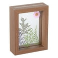 thumbnail image 1 of Chmadoxn Picture Frames, Wooden Double-sided Transparent Glass Photo Frame, Plant Leaf Specimen Frame A4 Paper Cuttings DIY Picture Frame on Clearance, 1 of 1