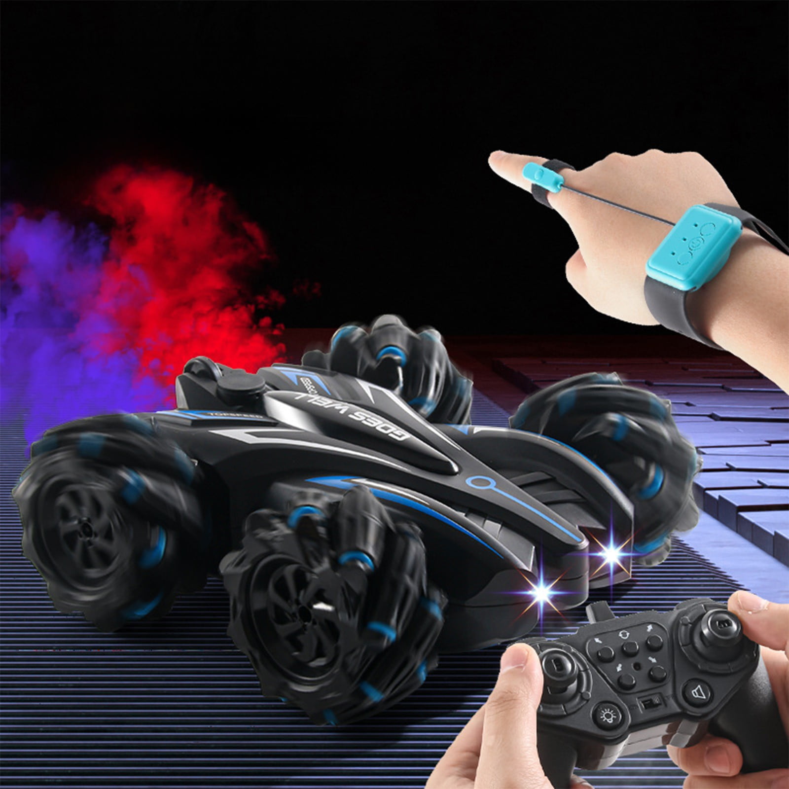 Chmadoxn Remote Control Car, Toddler Toys 2.4Ghz 4WD Gesture Sensing RC ...