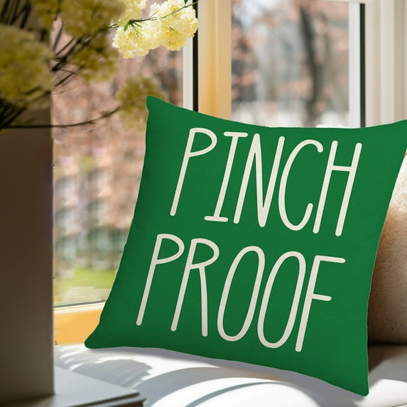 Chmadoxn St.Patrick's Day Pillow Covers 18x18 Inch, St Patricks Day Decorations Holiday Farmhouse Spring Pillow Case Decor for Sofa Couch, Truck Throw Pillow Case Lucky Home Decorative