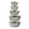 thumbnail image 1 of Chmadoxn Stainless Steel Vegetable Basin, Metal Bowls, Mixing Salad Mixing Bowls, Steel Bowls, Flat Bottom Basin, Stainless Bowl Thick Stainless Steel Basin, Metal Mixing Bowls Large Bow, 1 of 1