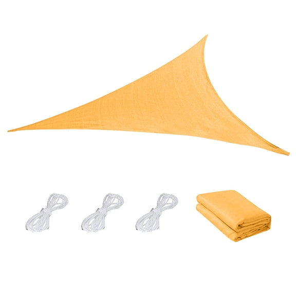Chmadoxn Sun Shade Sail Triangle Canopy, Water Permeable, Heavy Duty Awning for Patio, Garden, Outdoor, Backyard, Yard