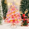 thumbnail image 1 of Chmadoxn Tabletop Mini Christmas Tree, 17.7 Inch Clear LED Lights Star Treetop and Ornaments, Battery Operated Artificial Xmas Tree for Holiday Indoor Decor Christmas Decorations, Christmas Gifts, 1 of 6