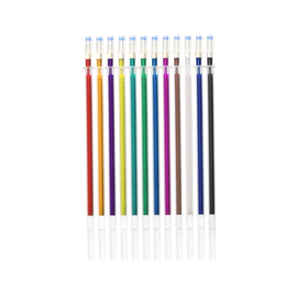 Chmadoxn Writing Pen Refill, Pen Ink Replace Stationery Refills for Pen Plastic Multicolor Office Pen Refills Ballpoint Pen Multi-Function Refills