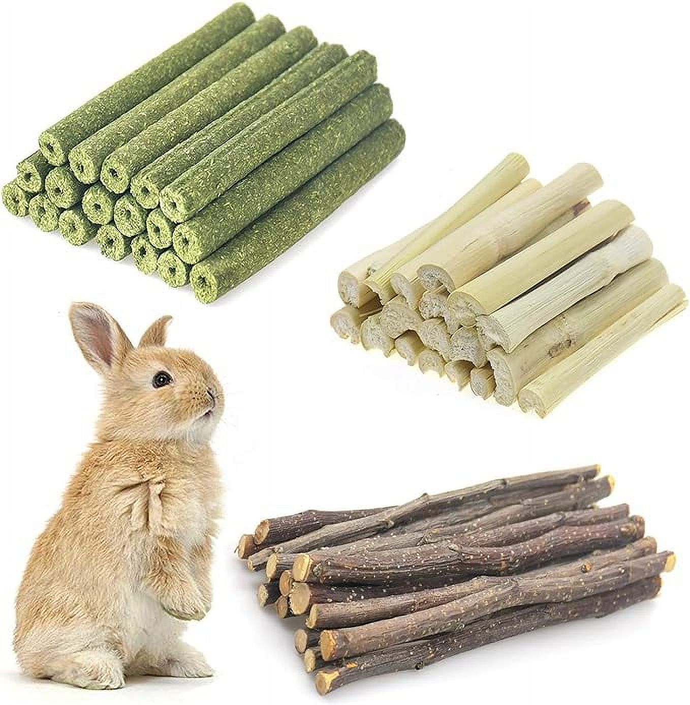 Chngeary 150g Small Animals Chew Toys Molar Sticks, Apple Sticks