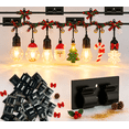 thumbnail image 1 of Chnmavx 10-Packs Christmas Light Clips, Hooks For Outdoor String Lights Clips, Heavy Duty Black Cable Clips with Waterproof Adhesive Strips, String Lights Cord Organizer Hooks For Party Decor, 1 of 11