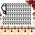 thumbnail image 1 of Chnmavx 100-Pack Christmas Light Clips, Upgraded String Light Siding Clips Sliding Hooks Light Hanging Hooks Outdoor Weatherproof Plastic Clips for String Lights Xmas Decor Black, 1 of 10