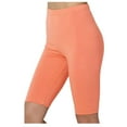Chnzic Sport Yoga Solid Mid Thigh Stretch Cotton Span High Waist Active