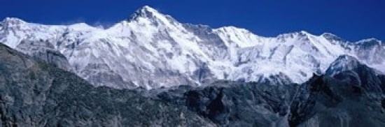 Cho Oyu from Goyko Valley Khumbu Region Nepal Canvas Art - Panoramic Images (36 x 12)