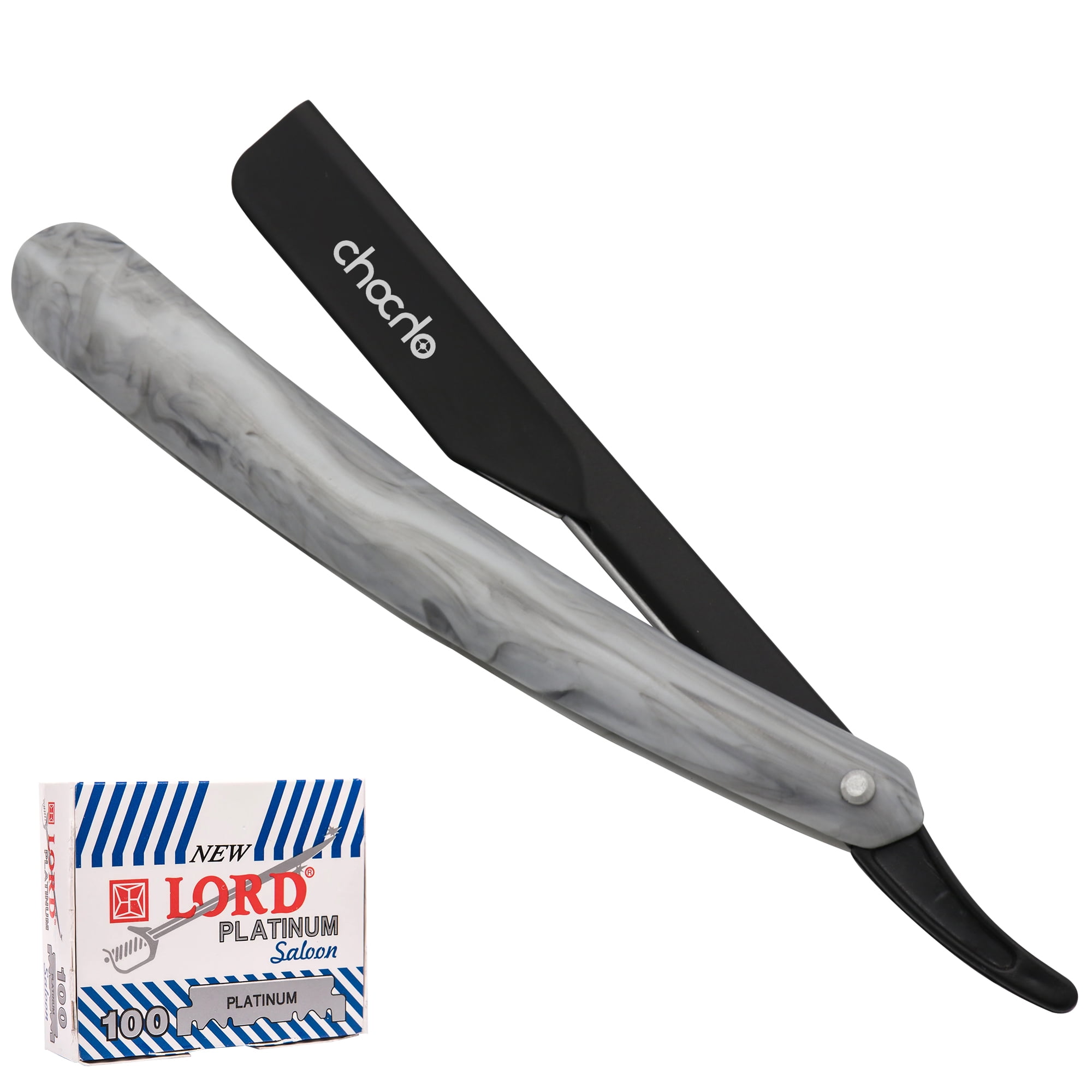 ChoCho Track Straight Razor Stainless Steel with 100 blades Single Edge