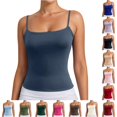 thumbnail image 1 of ChoXxx Women's Basic Tank Top Sleeveless Casual Camisole Strappy Layering Piece for Everyday Navy L, 1 of 6