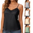 thumbnail image 1 of ChoXxx Women's Lace Camisole Tank Top Summer Sleeveless Elegant Basic Blouse Black XL, 1 of 5