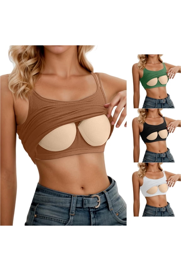 Women's Strapless Backless Ruffle Flowy Tube Top Off Shoulder Pleated Bandeau Peplum Summer Coffee S