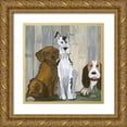 thumbnail image 1 of Choate, Lisa 12x12 Gold Ornate Wood Framed with Double Matting Museum Art Print Titled - Sit and Stay I, 1 of 4