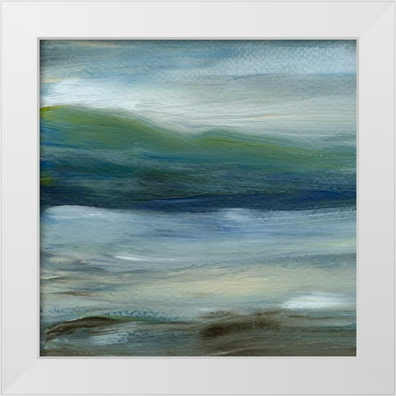 Choate, Lisa 20x20 White Modern Wood Framed Museum Art Print Titled - Denim Dance I