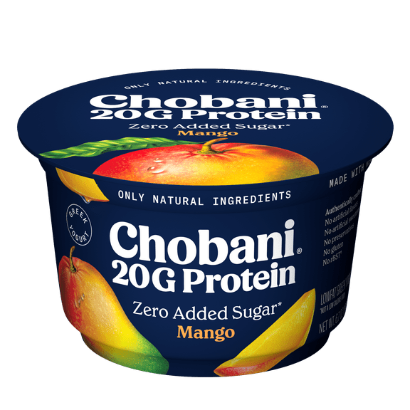 Chobani 20G Protein Low-Fat Greek Yogurt Mango 6.7 oz Cup