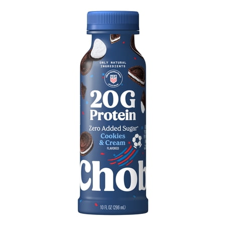 Chobani 20G Protein Low-Fat Greek Yogurt Drink Cookies and Cream 10 fl oz Bottle