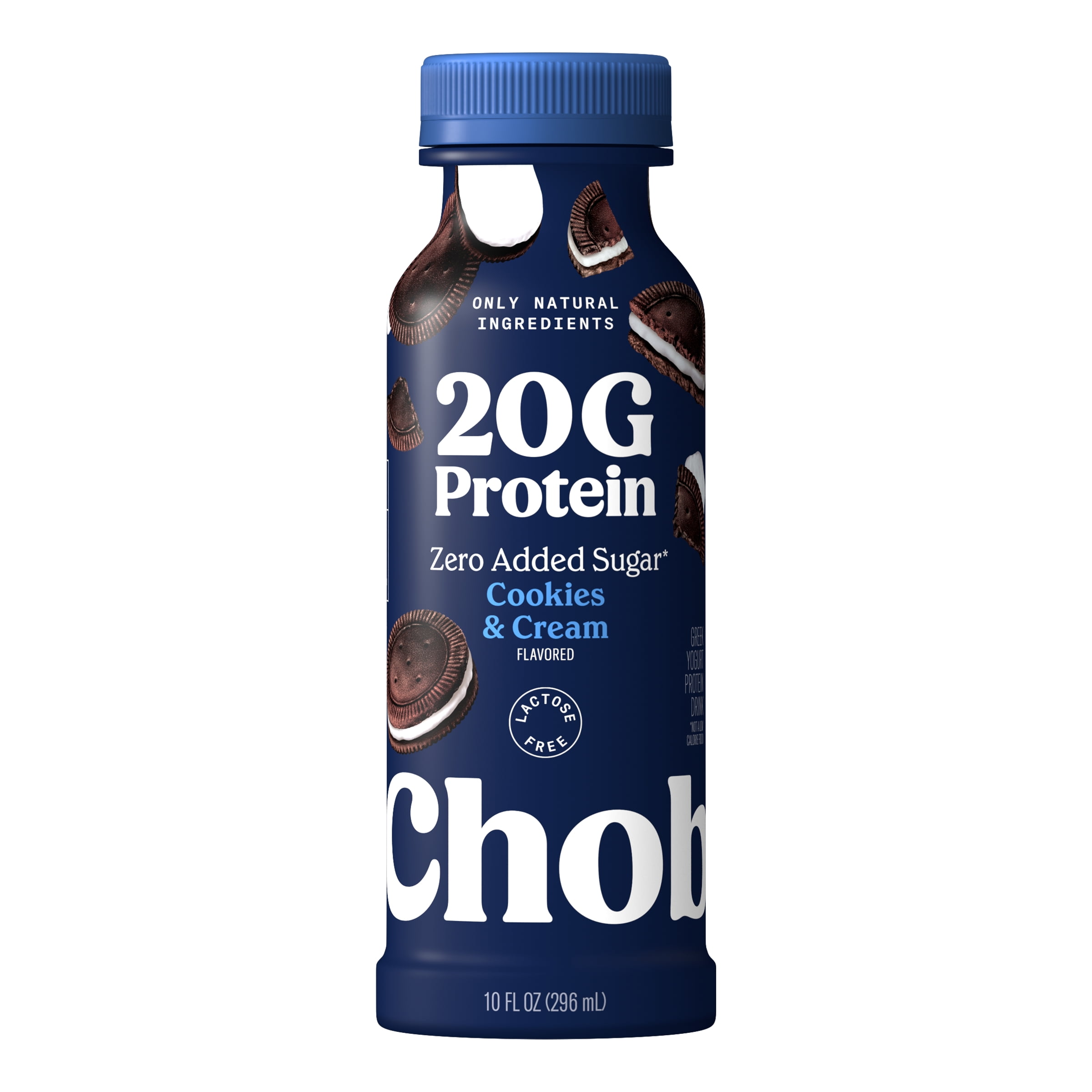 Chobani 20G Protein Low-Fat Greek Yogurt Drink Cookies and Cream 10 fl oz Bottle