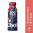 thumbnail image 1 of Chobani 20G Protein Low-Fat Greek Yogurt Drink Strawberries & Cream 10 fl oz Bottle, 1 of 7
