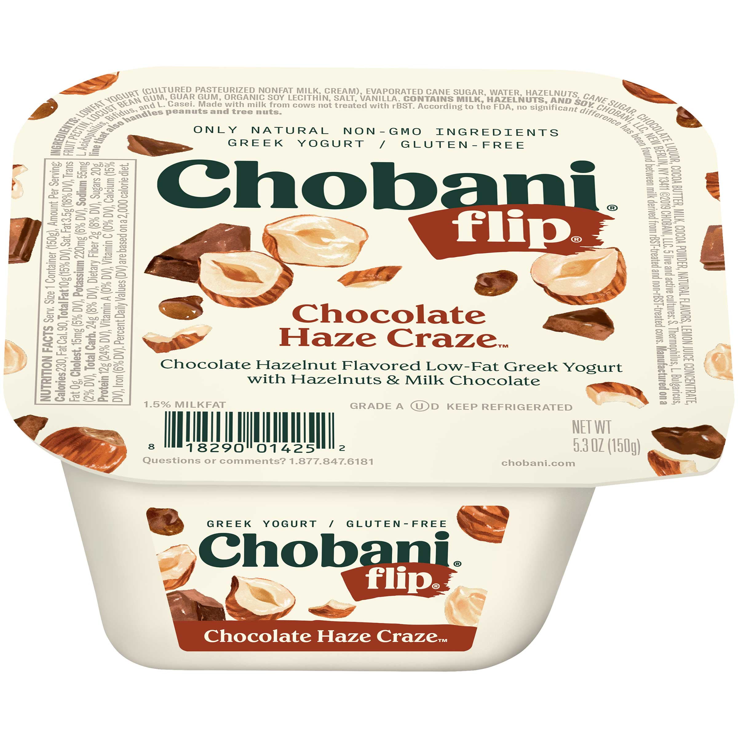 Chobani Flip 5.3 oz Chocolate Haze Craze Greek Yogurt - Crunchy