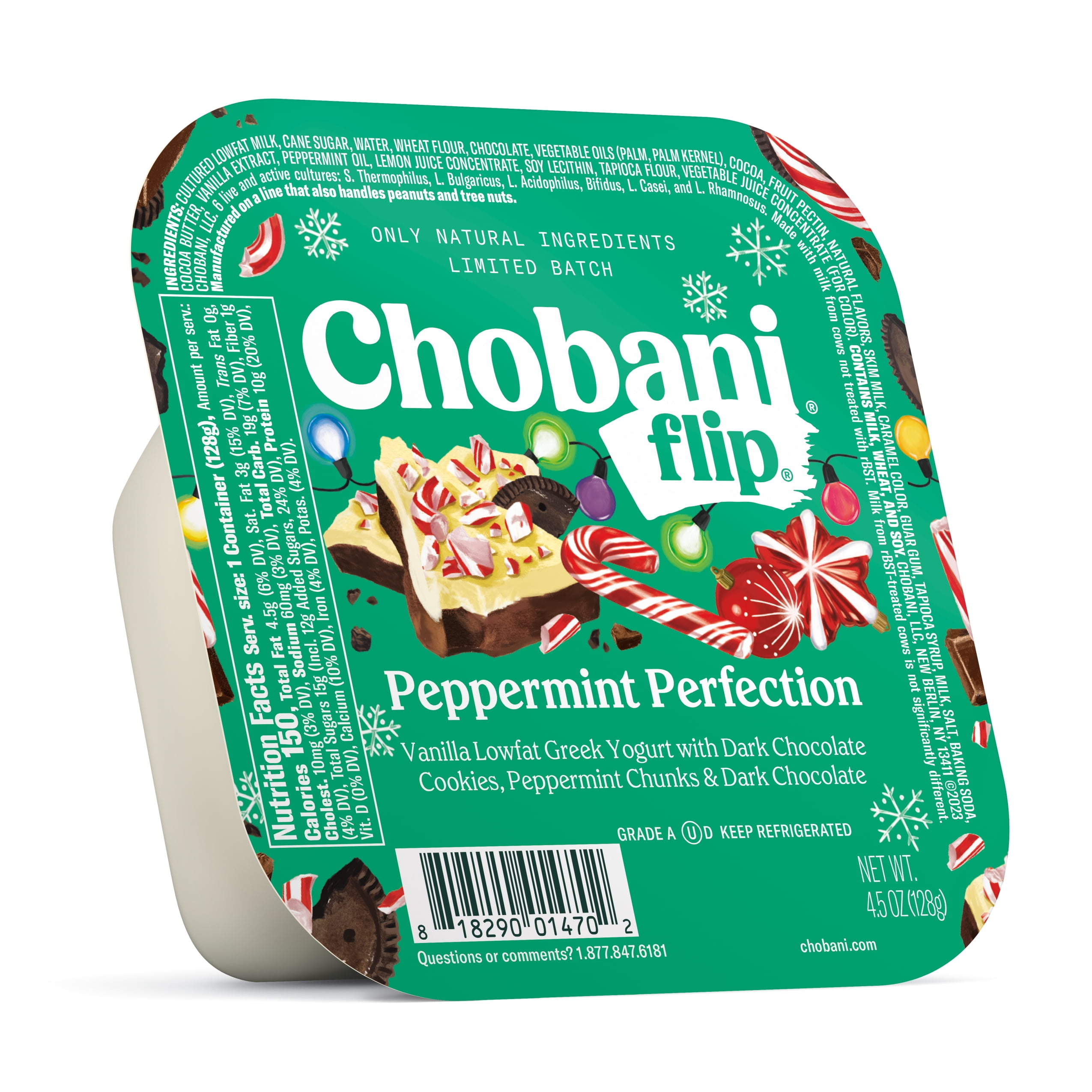 Chobani Flip Low-Fat Greek Yogurt Peppermint Perfection 4.5oz