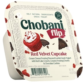 Chobani Flip Low-Fat Greek Yogurt Red Velvet Cupcake 4.5oz