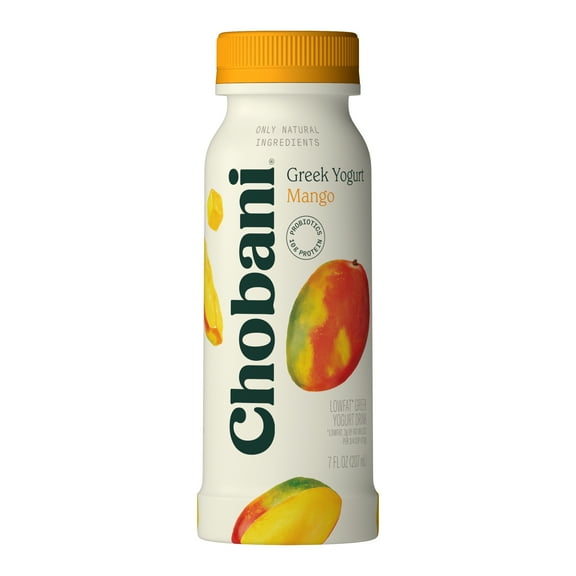 Chobani Low-Fat Greek Yogurt Drink Mango 7 fl oz Bottle