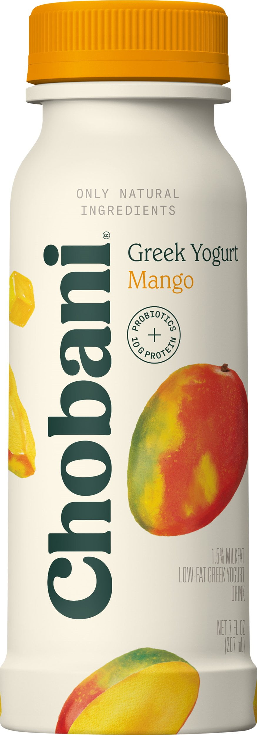 Chobani Greek Yogurt Drink, Mango 7 Oz Bottle