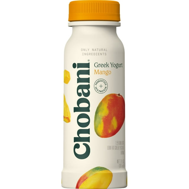 Chobani Greek Yogurt Drink, Mango 7 Oz Bottle