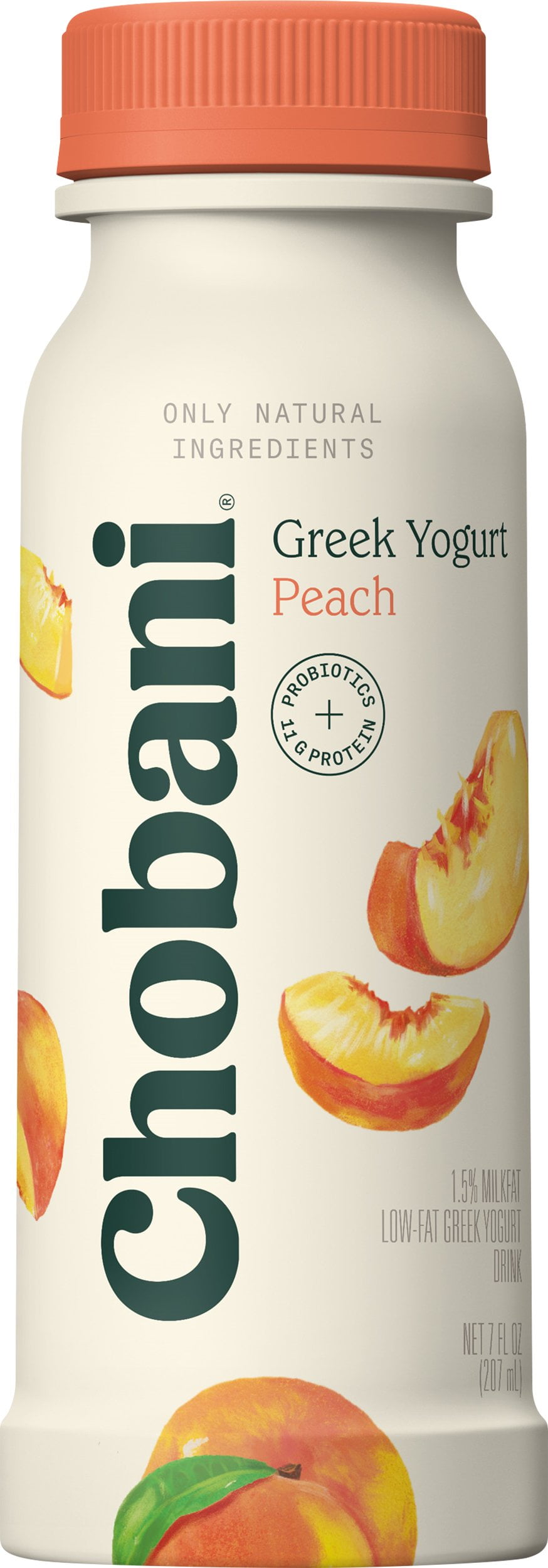 Chobani Greek Yogurt, Peach Yogurt Drink 7 oz