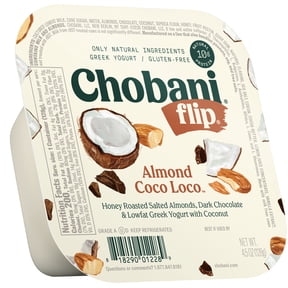Chobani Flip Low-Fat Greek Yogurt Almond Coco Loco 4.5 oz Cup