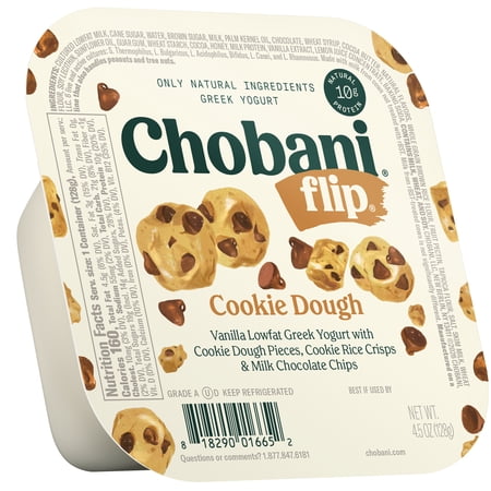 Chobani Low Fat Cookie Dough Greek Yogurt, 4.5 Oz