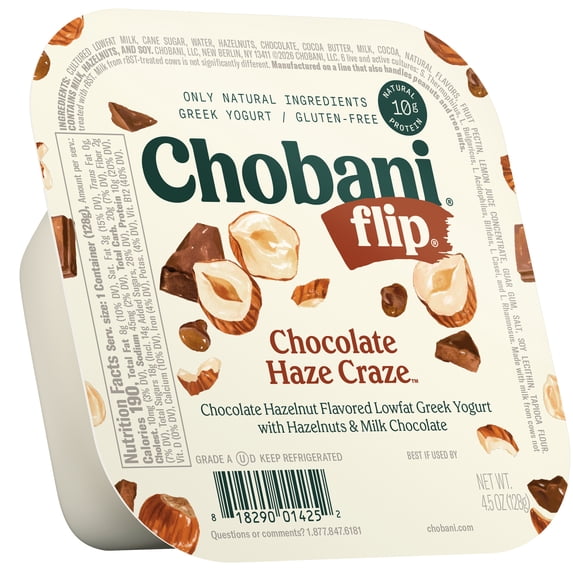 Chobani Flip Low-Fat Greek Yogurt, Chocolate Haze Craze 4.5 oz
