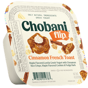 Chobani Flip Low-Fat Greek Yogurt Cinnamon French Toast 4.5 oz Cup