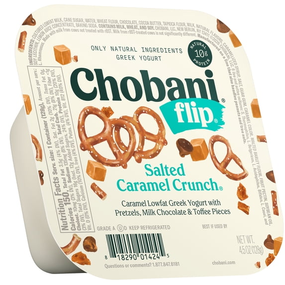 Chobani Flip Low-Fat Greek Yogurt Coconut Caramel Cookie 4.5 oz Cup