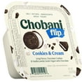 thumbnail image 1 of Chobani Flip Low-Fat Greek Yogurt Cookies and Cream 4.5 oz Cup, 1 of 11