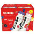 thumbnail image 1 of Chobani Low-Fat Greek Yogurt Drink Family Variety Mixed Berry and Strawberry Banana, 7 fl oz Bottles 8 Pack, 1 of 10