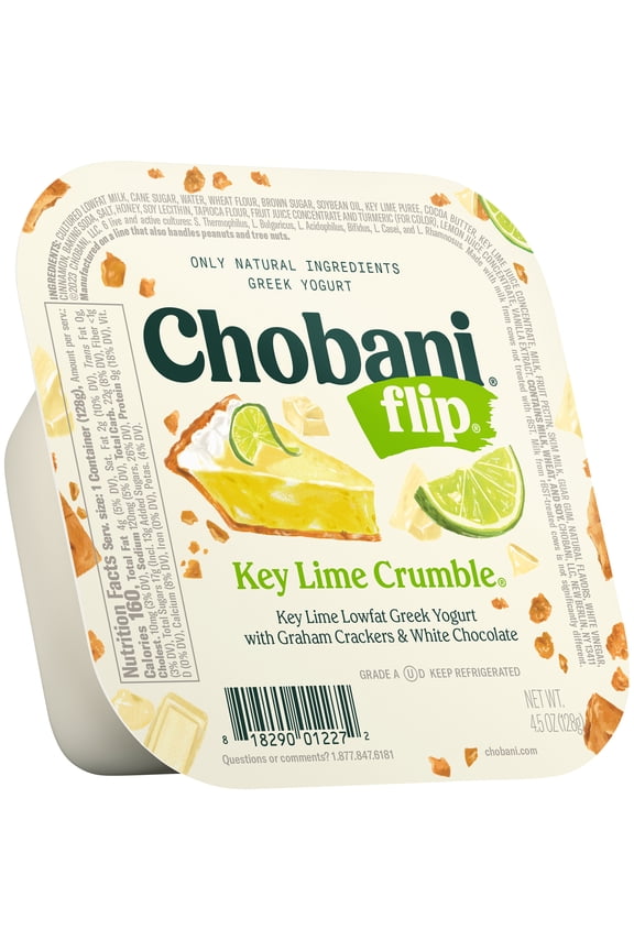 Flip Low-Fat Greek Yogurt Key Lime Crumble 4.5 oz Cup