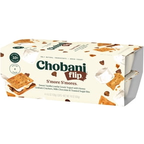 Chobani Flip Low-Fat Greek Yogurt S'more S'mores 4.5 oz 4 Pack
