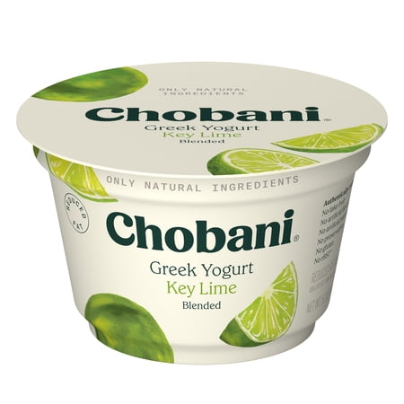 Chobani Low-Fat Greek Yogurt Key Lime Blended 5.3 oz Cup