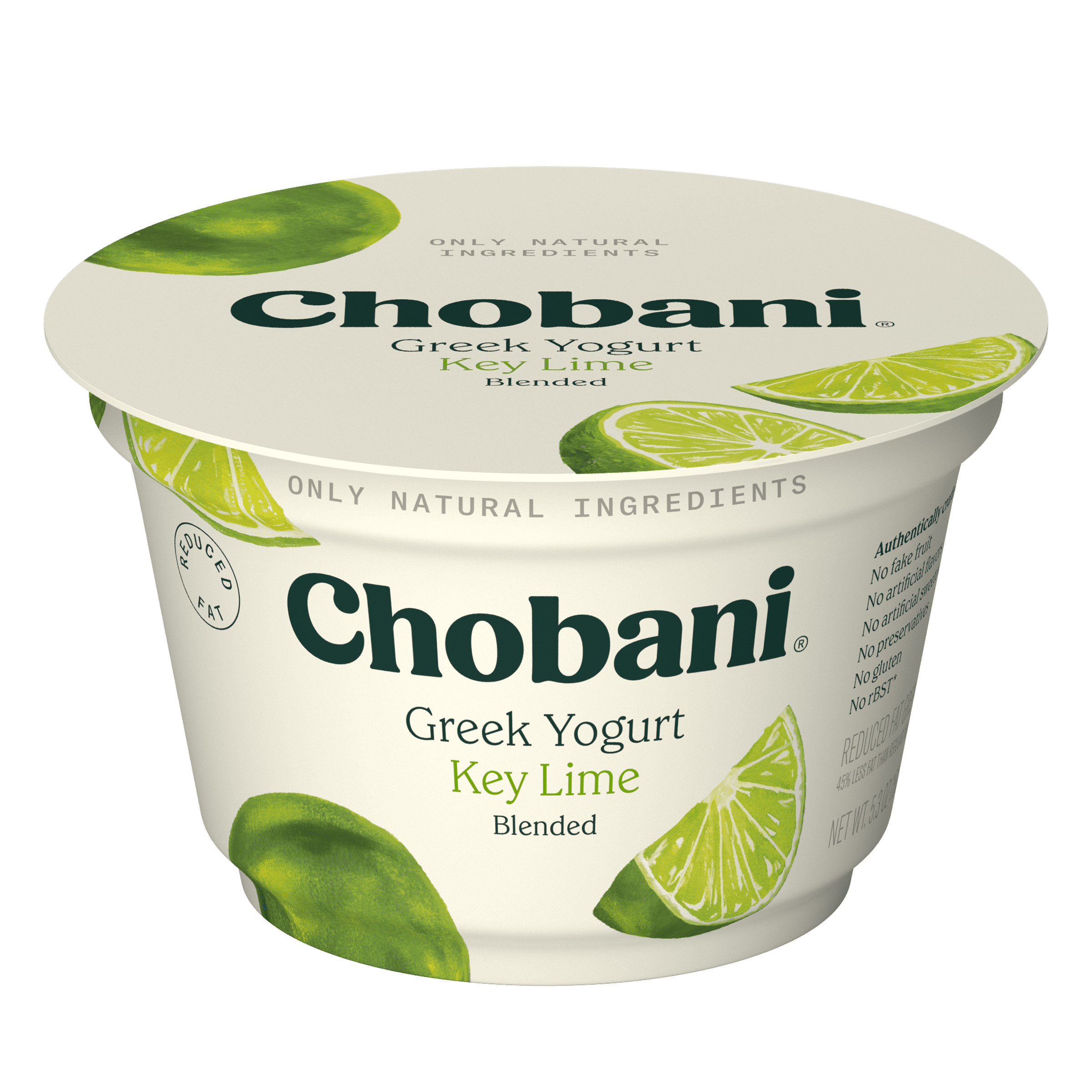 Chobani Low-Fat Greek Yogurt Key Lime Blended 5.3 oz Cup - Walmart.com