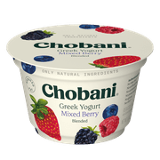 Chobani Low-Fat Greek Yogurt Mixed Berry Blended 5.3 oz Cup