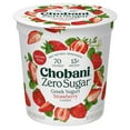 thumbnail image 1 of Chobani Zero Sugar Non-Fat Greek Yogurt Strawberry 32 oz Tub, 1 of 7