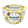thumbnail image 1 of Chobani Zero Sugar Non-Fat Greek Yogurt Vanilla 5.3 oz Cup, 1 of 10